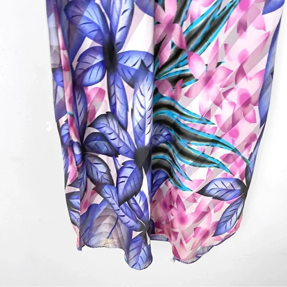 Jayre Tropical Print Nightgown Slip - Picture 4 of 8